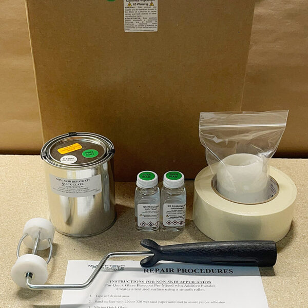 NON SKID REPAIR KIT - QUICK GLAZE PURE WHITE