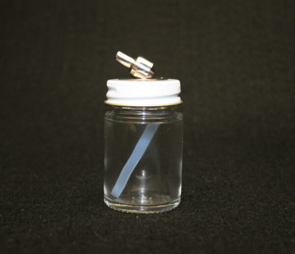PAASCHE "H" GLASS JAR W/SIPHON 1 oz.