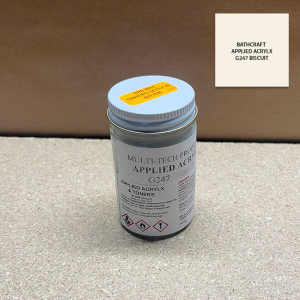 BATHCRAFT APPLIED ACRYLX G247 BISCUIT
