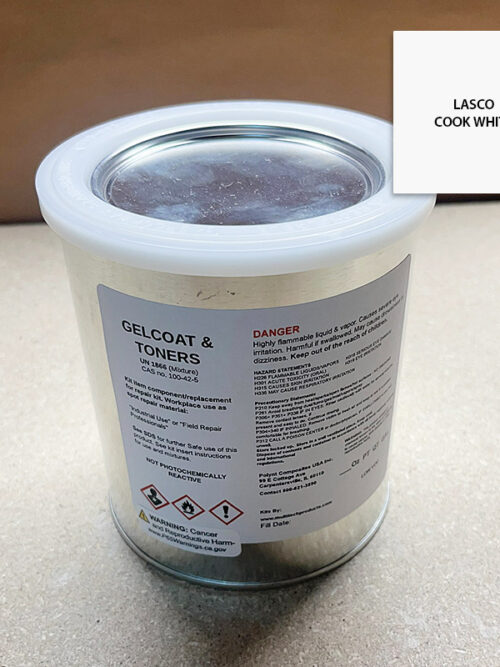 GELCOAT LASCO COOK WHITE QUART