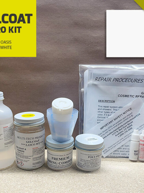 GELCOAT PRO KIT WITHOUT PREVAL OASIS WHITE