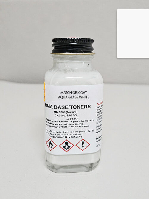MMA ACRYLIC GELCOAT AQUA GLASS WHITE