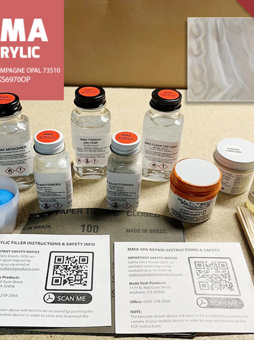 MMA ACRYLIC WATKINS REPAIR KIT CHAMPAGNE OPAL 73510