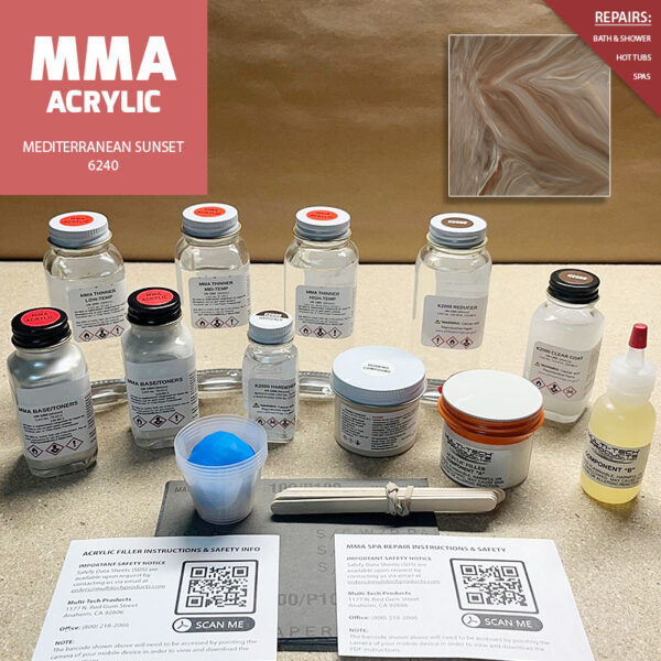 MMA SINGLE REPAIR KIT SPA MEDITERRANEAN SUNSET