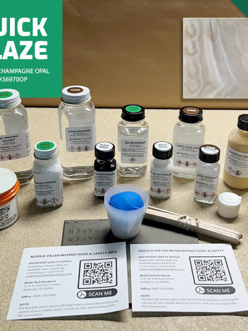 QUICK GLAZE ACRYLIC WATKINS REPAIR KIT CHAMPAGNE OPAL 73510